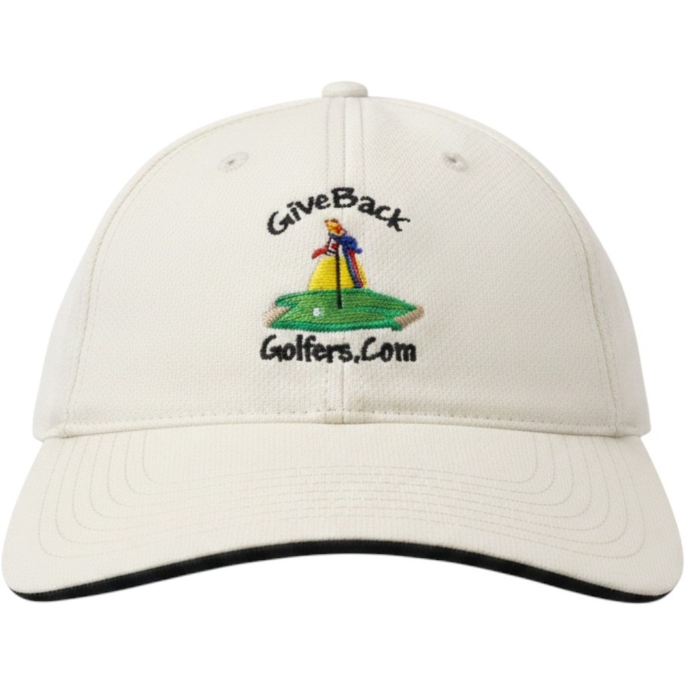 Adams GiveBack Golfers Parrot Logo Cream Mesh‎ Baseball Cap Hat Adjustable